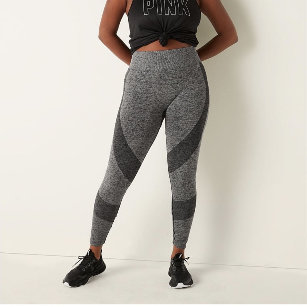 Pink Victoria Secret seamless gray leggings